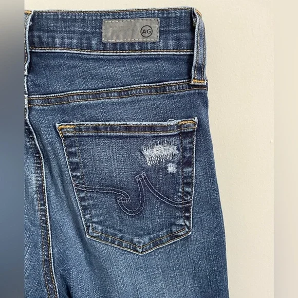 AG Adriano Goldschmied The Farrah High-Rise Distressed Skinny - Picture 7 of 7